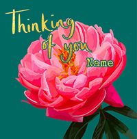 Tap to view Thinking of You Pink Flower Card