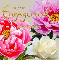 Tap to view On Your Engagement Floral Card