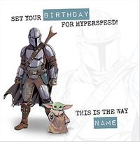 The Mandalorian - Grogu Birthday Card