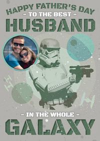 Storm Trooper - Husband Father's Day Photo Card