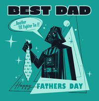 Tap to view Star Wars Best Dad Vader Happy Father's Day Card