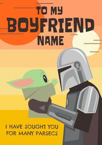 Mandalorian - Boyfriend Personalised Birthday Card