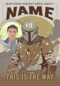 Tap to view The Mandalorian - Birthday Adventures Photo Card