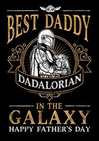 Tap to view Mandalorian - Best Daddy Personalised Father's Day Card