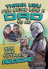 Tap to view Mandalorian - Like a Dad Photo Father's Day Card