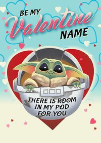 Tap to view Grogu - Valentine Personalised Card