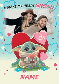 Tap to view Make My Heart Grogu Photo Valentine's Card