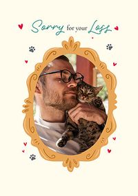 Tap to view Sorry For Your Loss Cat Sympathy Card