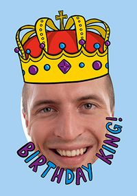 Birthday King Personalised Card