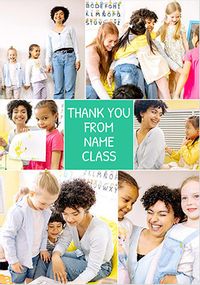 Tap to view Thank You Teacher From Class Personalised Card