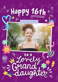Lovely Granddaughter 16TH Birthday Photo Card