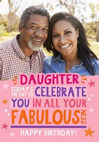 Daughter Fabulousness Photo Birthday Card