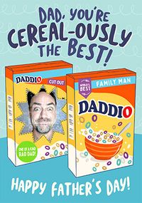 Cereal-ously the Best Dad Father's Day Card