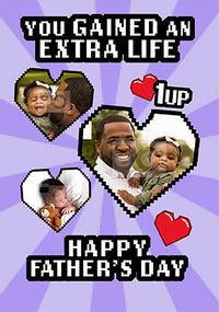 Tap to view Gained an Extra Life Father's Day Card