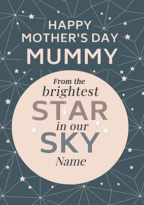 Brightest Star Angel Baby Mother's Day Card