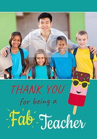 Tap to view Thank You Fab Teacher Photo Card