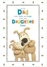 Boofle - Dad from Daughter Father's Day Personalised Card
