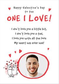 Tap to view Poem To The One I Love Valentine's Day Card