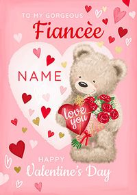 Big Love Bear Fiancée Valentine's Day Card