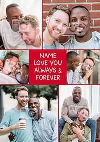 Tap to view Love You Always 6 photo Valentine's Day Card