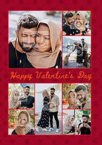 8 Photo Valentine Card