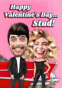 Happy Valentine's Stud Photo Spoof Card