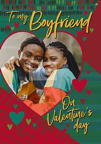 Boyfriend Heart Photo Valentine Card