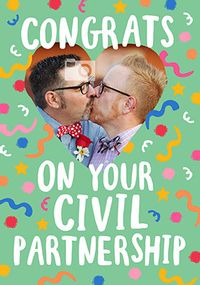 Tap to view Civil Partnership Photo Card