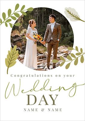 Congratulations Photo Wedding Card