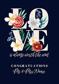 Tap to view Love Is Always Personalised Wedding Card
