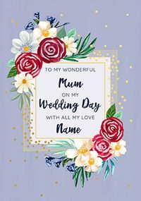 Tap to view To My Wonderful Mum Personalised Wedding Card