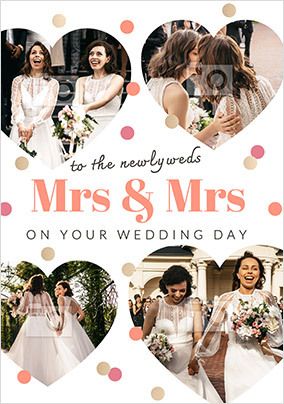 Mrs  & Mrs Photo Wedding card