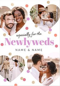 Newlyweds Wedding Photo Card