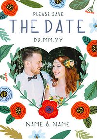 Tap to view Floral Save the Date Photo Card