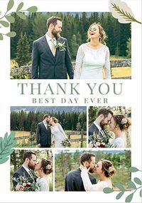 Tap to view Thank You Multi Photo Wedding Card