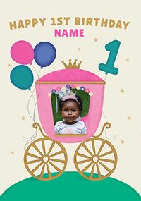 Tap to view Happy 1st Birthday Princess Card