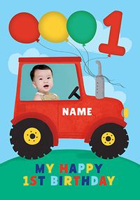 Tap to view Tractor 1st Birthday Card