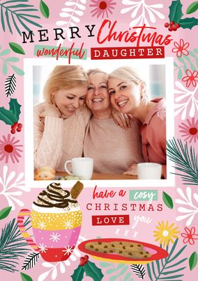 Daughter Cocoa Photo Christmas Card