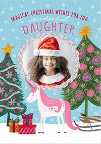 Tap to view Daughter Unicorn Photo Christmas Card