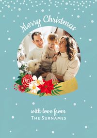 Tap to view Family Snow Globe Photo Christmas Card