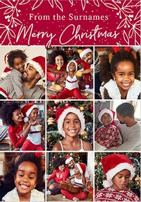Merry Christmas 9 Photo Card