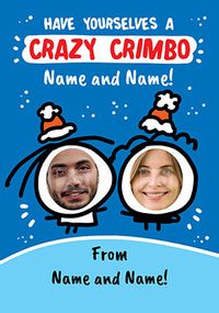 Tap to view Crazy Crimbo Photo Christmas Card