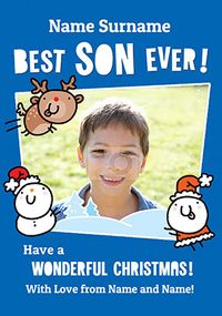 Tap to view Best Son Ever Photo Christmas Card