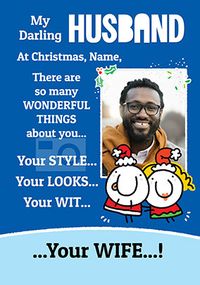Tap to view Darling Husband Christmas Card