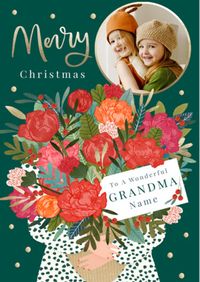 Tap to view Wonderful Grandma Photo Christmas Card