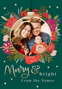 Merry & Bright Christmas Photo Card