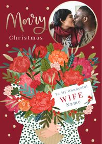 Tap to view Wonderful Wife Photo Christmas Card