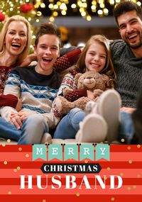 Tap to view Merry Christmas Husband Photo Card