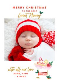 Tap to view Great Nanny Photo Christmas Card