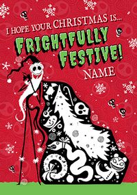 Tap to view Nightmare Before Christmas Frightfully Festive Christmas Card